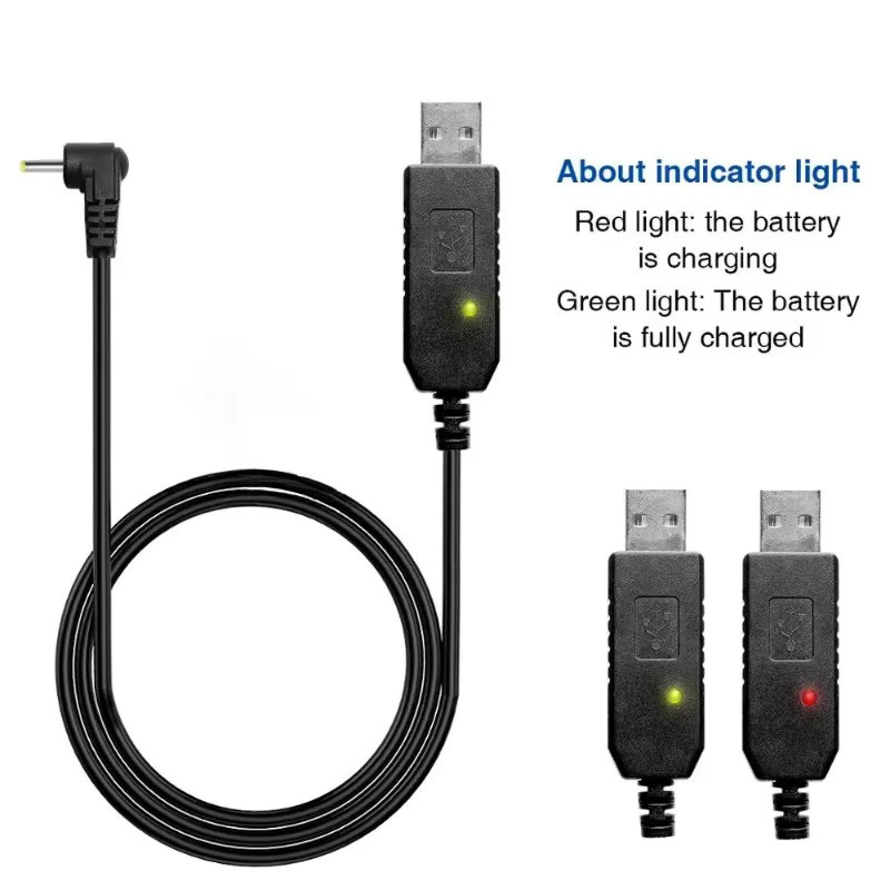 BaoFeng USB-C Ladekabel für Walkie-Talkies UV-5R UV82 UV-S9 Plus AR-152 in Schwarz - Bild 2