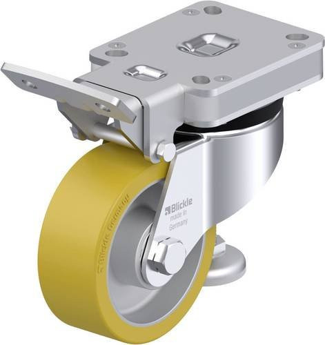 Blickle Heberolle HRLK-ALTH 100K in Silber aus Aluminium mit 100mm Rad-Durchmesser und 230kg Tragfähigkeit - Bild 1