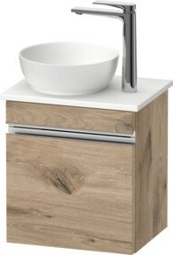 Duravit Sivida Konsolen-Waschtischunterschrank wandhängend mit Soft-Close-Türen, Farbe Ei Marmor, B/T/H: 40 x 44 x 32,5 cm - Bild 1