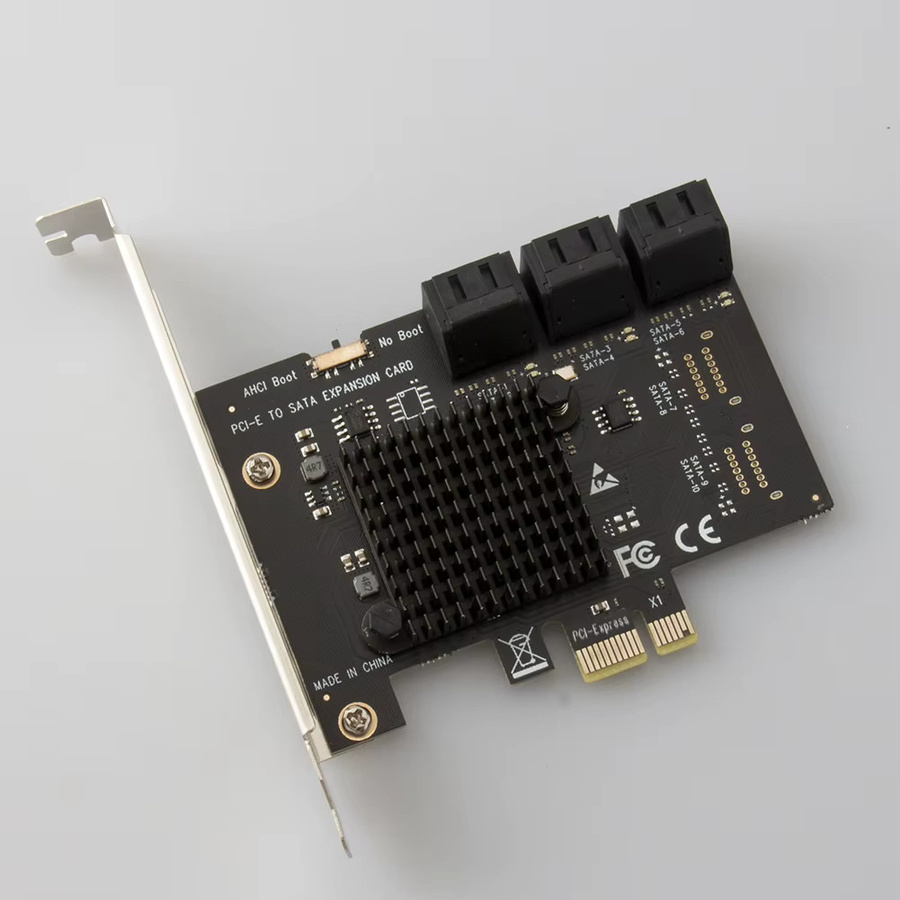 ALLOYSEED PCI-E 1X zu SATA 3.0 6 Port Controller Card RAID Adapter in Schwarz - Bild 4