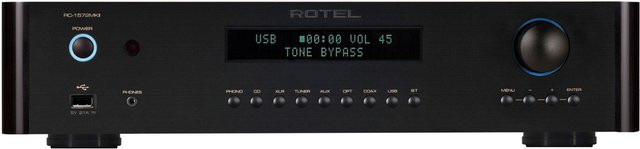 Rotel RC-1572 MKII Vorverstärker in Schwarz mit Bluetooth, USB-C und Ethernet/LAN - Bild 1