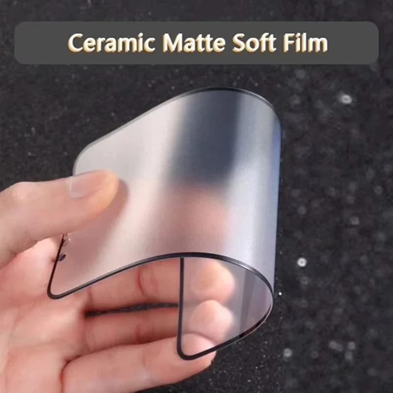 3er-Pack Matte Keramik-Displayschutzfolie für Apple iPhone 16 15 14 13 12 11 Pro Max XS Max XR 7 8 Plus, Transparent - Bild 2