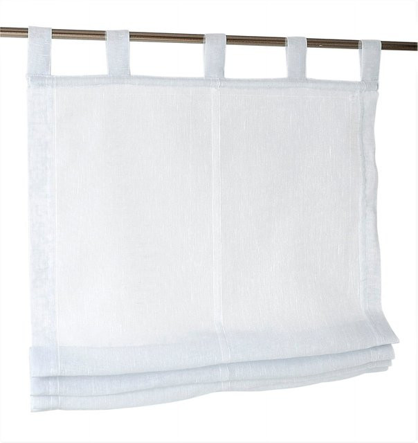 Raffrollo Heine Home in Weiß, semi-transparent, 140 x 45 cm - Bild 1