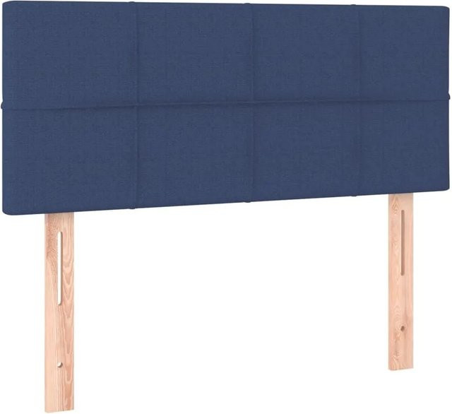 vidaXL Kopfteil Polsterteil Blau Stoff B/H: 100 x 88 cm - Bild 1
