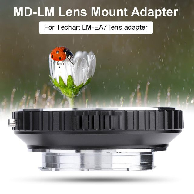 Techart LM-EA7 L-Mount-Adapter für Minolta-Mount-Objektive auf Leica M-Kameras, Schwarz - Bild 1
