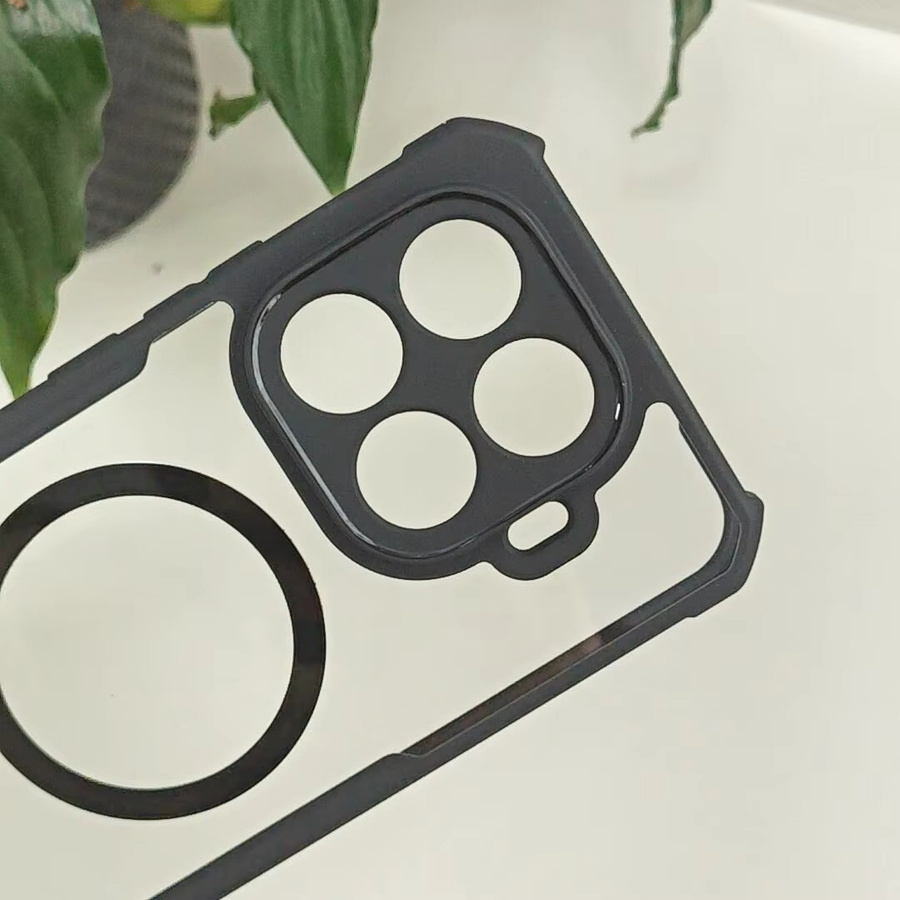 Xundd Handyhülle für Xiaomi 15T Pro Magnetisch Stoßfest Transparent mit Airbags aus PC und TPU - Bild 4
