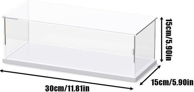 Whosee Acryl-Displaybox mit Deckel, transparent, B/T/H: 30 x 15 x 15 cm - Bild 1