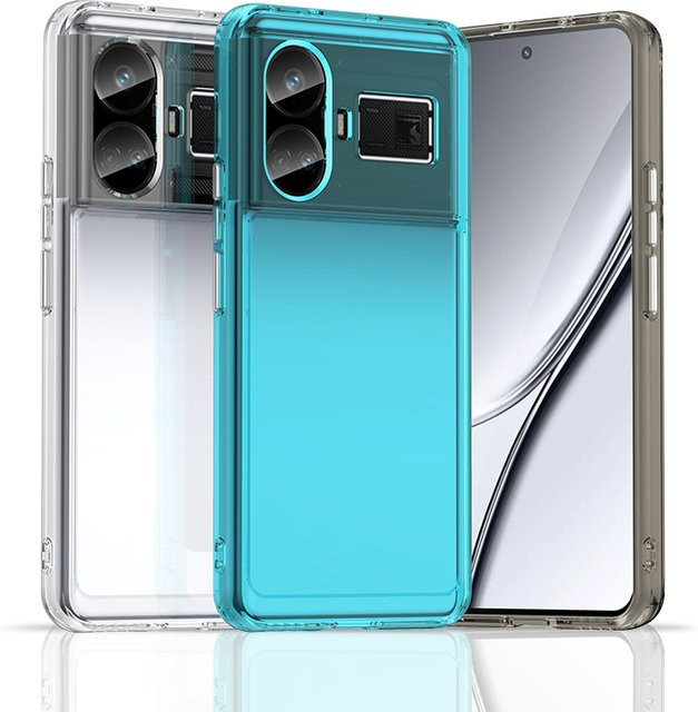 Stoßfeste Silikon-Handyhülle Candy für Realme GT5 in Transparent - Bild 1