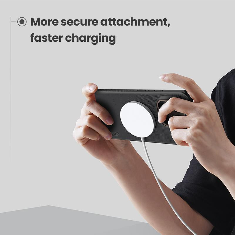 Nillkin Super Frosted Shield Pro Magnetische Schutzhülle für Xiaomi 15T Pro mit Magsafe Kompatibilität in Schwarz oder Grün - Bild 3