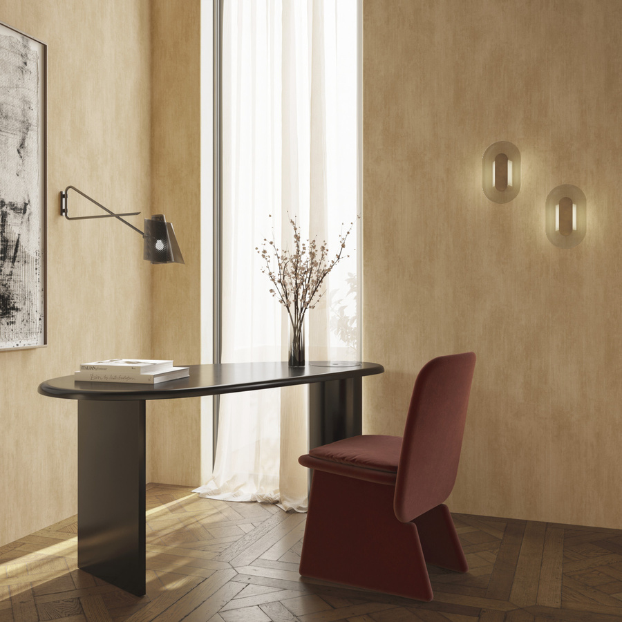 Arte International Essentials Wallpaper Washed Linen in Beige, Modernes Abstract Design, Non-Woven - Bild 1