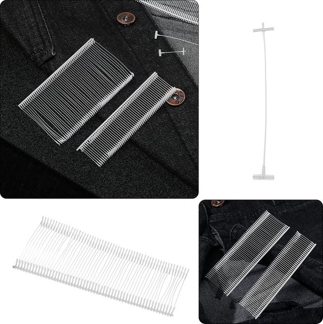 5000 Stück Kunststoff Multi Size Hangtags Kleidungsetiketten mit Klebeverschlüssen und Nadeln für Preisschilder und Etikettierung - Bild 1