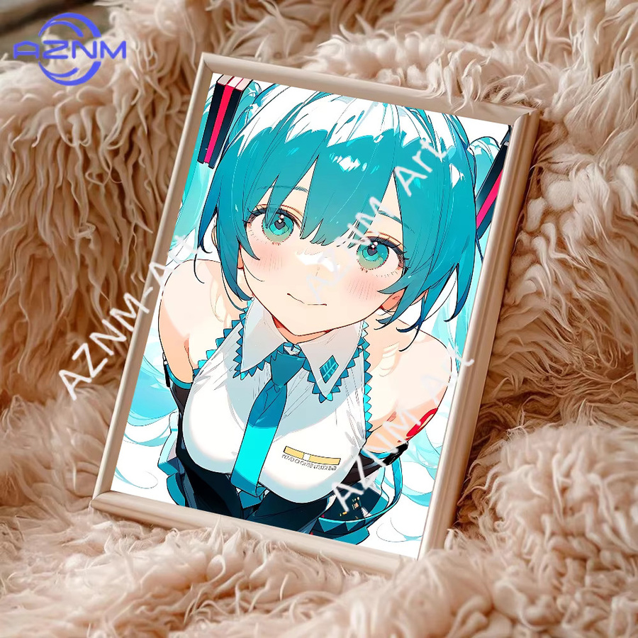 KAYOU Anime Miku Leinwandposter Illustration zur Wanddekoration in Mehrfarbig - Bild 2