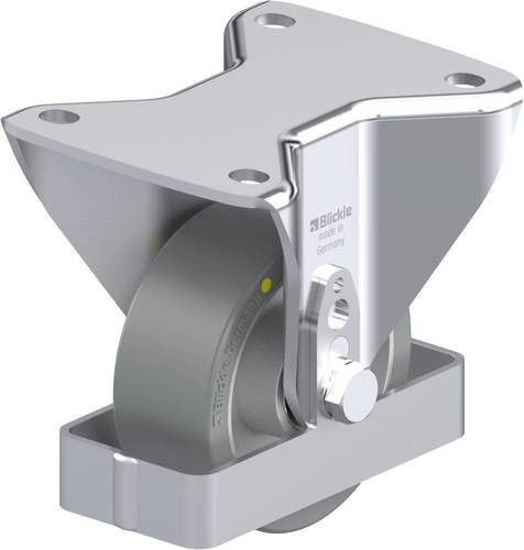 Blickle Stahlblech-Bockrolle BH-ALTH 100K-3-AS-FS in Silber, Rad-Durchmesser: 100 mm, Tragfähigkeit: 350 kg - Bild 1