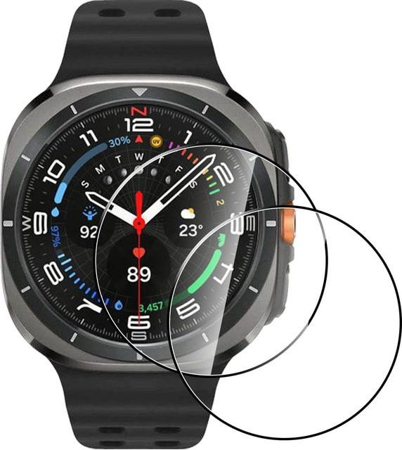 samusak Uhrenzubehör Glas für Samsung Galaxy Watch, 2 Stück - Bild 1