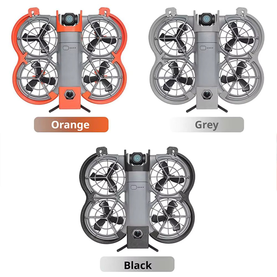 DJI NEO2 Propeller-Schutzring mit Klingenabdeckung und Kollisionsschutz in Grau und Orange - Bild 5