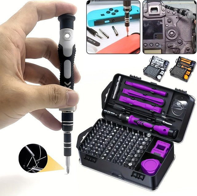 Aleekit 115-in-1 Magnetischer Schraubendreher-Satz Präzises Multi-Handwerkzeug Set mit Torx und Sechskant für professionelle Reparaturen - Bild 1