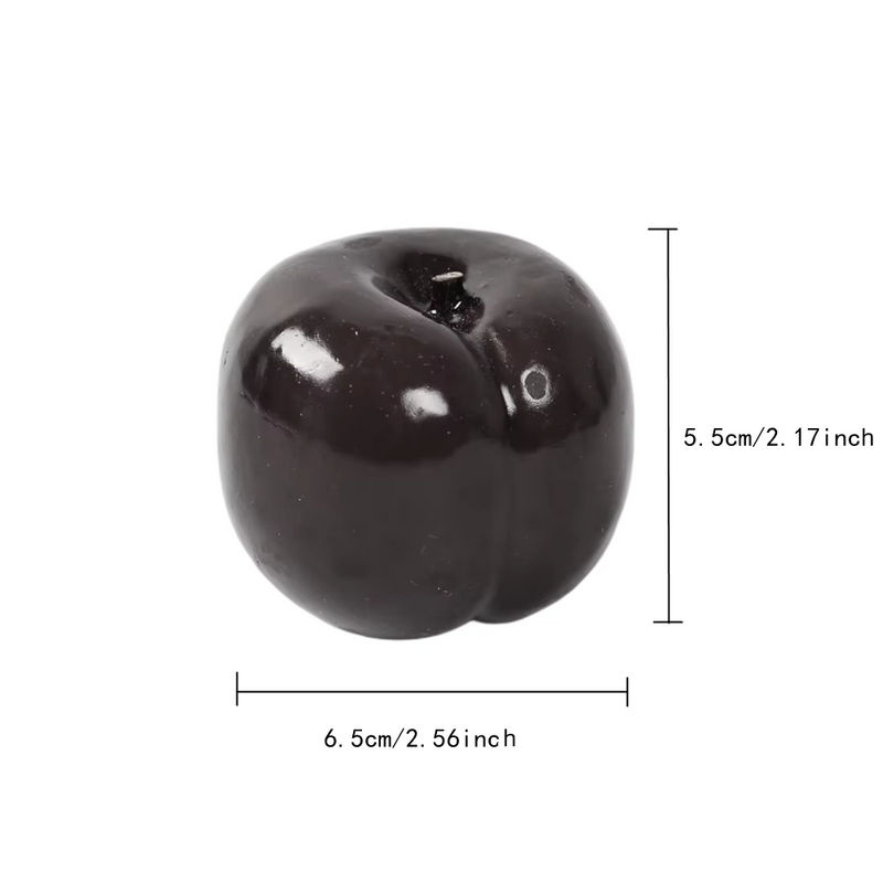 6 Stück künstliche schwarze Pflaumen als Dekoration für Home und Restaurant, Simulation Obst für Fotografie und Party-Dekoration - Bild 5