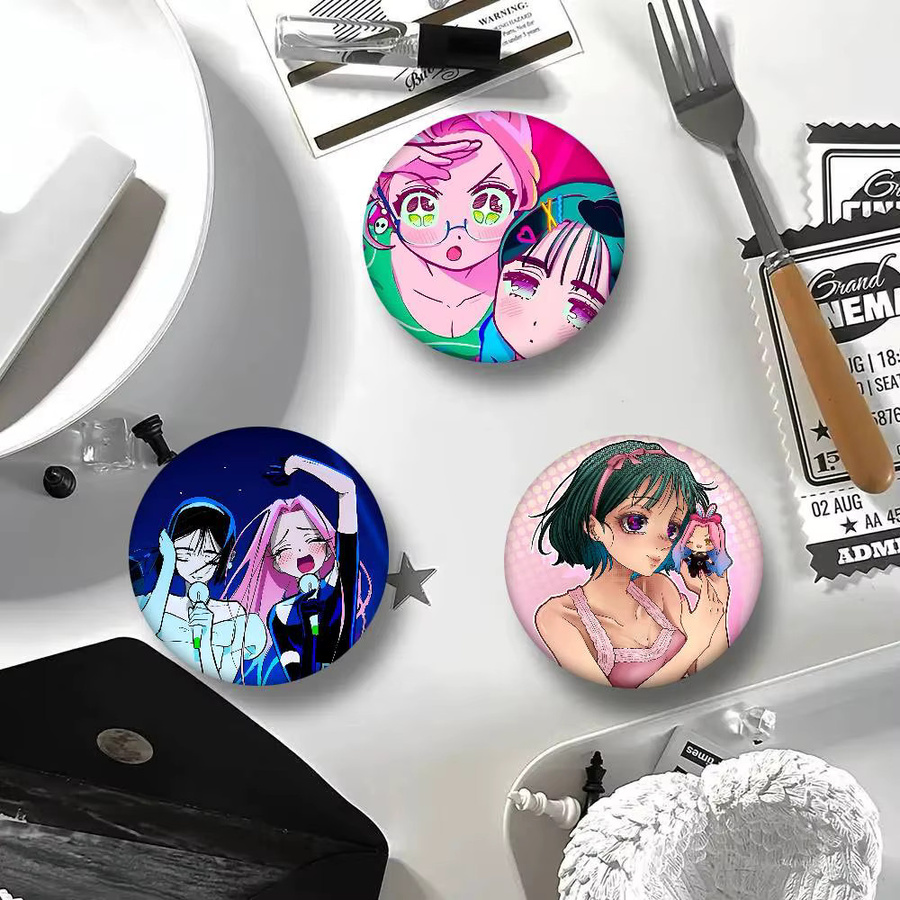 Bilibili Brosche, Love M-Mizi und S-Sua Abzeichen, rund - Bild 4