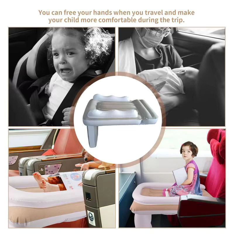 Aufblasbare Baby-Reisematte mit hohen Seiten als Flugzeug-Bett-Erweiterung für Kleinkinder - Bild 4