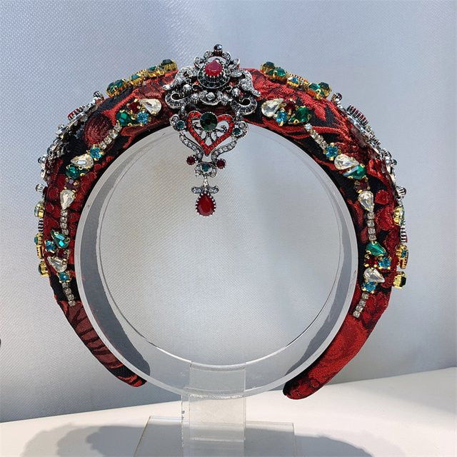 Stirnband, farbige Edelsteine, Brautschmuck - Bild 1