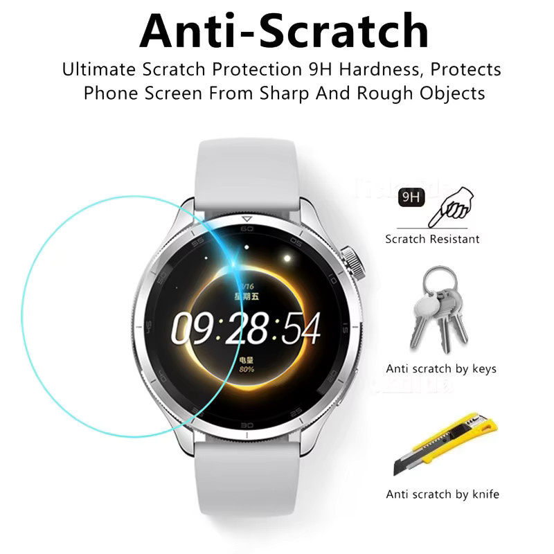 Mptionx Displayschutzfolie für Xiaomi Mi Watch S4, Glas, transparent - Bild 2