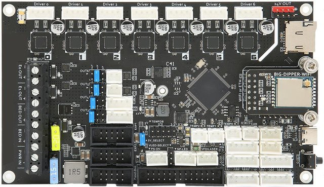 Honor Electronics Motherboard mit 800 x 480 5iDisplay-Bildschirm und USB-C für VORON 2.4 BIGDIPPER Duet3 Mini5 3D-Drucker in Schwarz - Bild 1