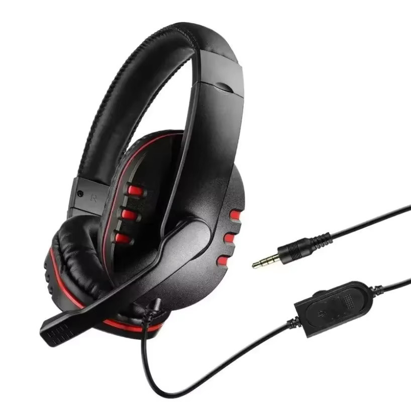 VIKEFON On-Ear Gaming-Kopfhörer mit Mikrofon und Rauschunterdrückung in Schwarz, kabelgebunden mit 3,5 mm Klinkenanschluss für PC, Android, Laptop, PS4, PS5 und Nintendo - Bild 3