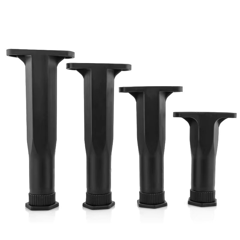 JETTING Möbelstützsäulen aus Metall, höhenverstellbare und hochbelastbare Stützbeine in Schwarz Matt für Bett, Sofa, Schrank, Kommode und Tisch - Bild 5