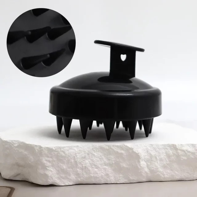 Silikon-Kopfhautmassagekamm, Shampoo-Bürste, Unisex - Bild 1