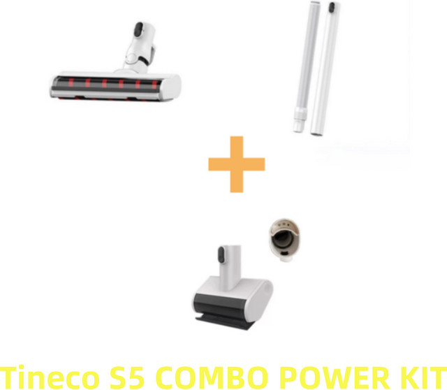 Tineco Original Power Kit für S5 COMBO in Weiß inklusive elektrischem Bürstenkopf, Verlängerungsrohr und Anti-Milben-Bürste - Bild 1