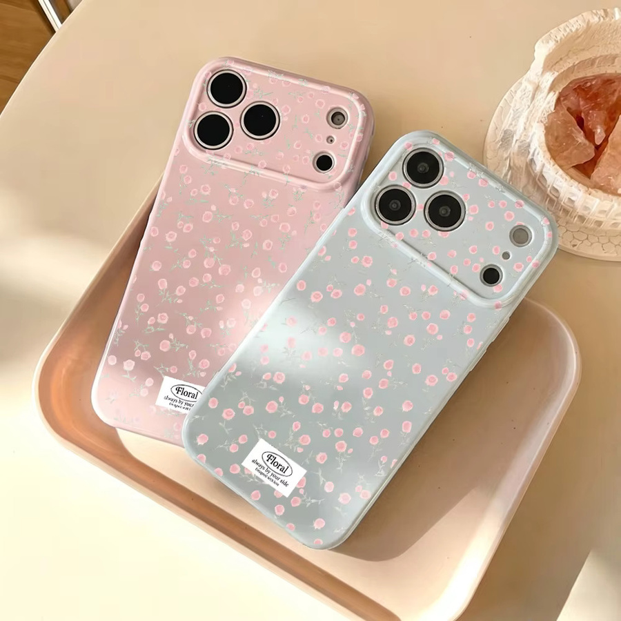 Glänzende Blumen-Handyhülle für Samsung Galaxy (Pink, Weiche TPU Stoßfeste Schutzhülle) - Bild 3