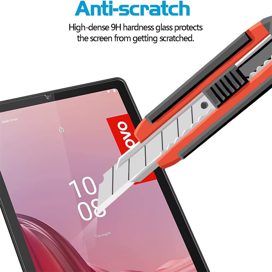 2 Stück Displayschutzfolie aus gehärtetem Glas für Lenovo Tab M9 9,0 Zoll TB-310FU TB-310, transparent, Anti-Fingerprint und HD-Schutz - Bild 4