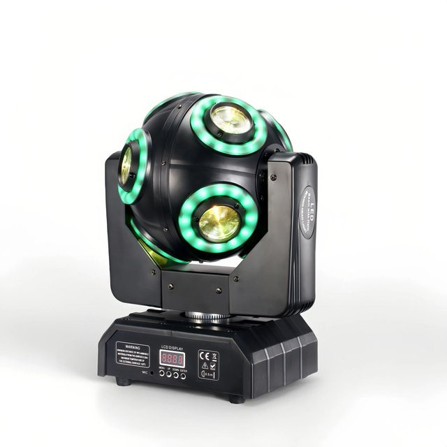 HYULIGHTS Moving Head LED Scheinwerfer mit 8 x 15 W RGBW-Lichtstrahl, 4-in-1-LED, 150 W, Neigungsscan und 360 Grad Rotation, DMX 512 für DJ, Bühne und Disco - Bild 1