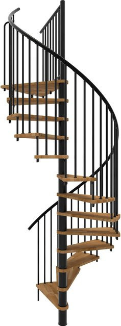 Minka Spindeltreppe Spiral Smart in Schwarz für eine Geschosshöhe bis 305 cm - Bild 1