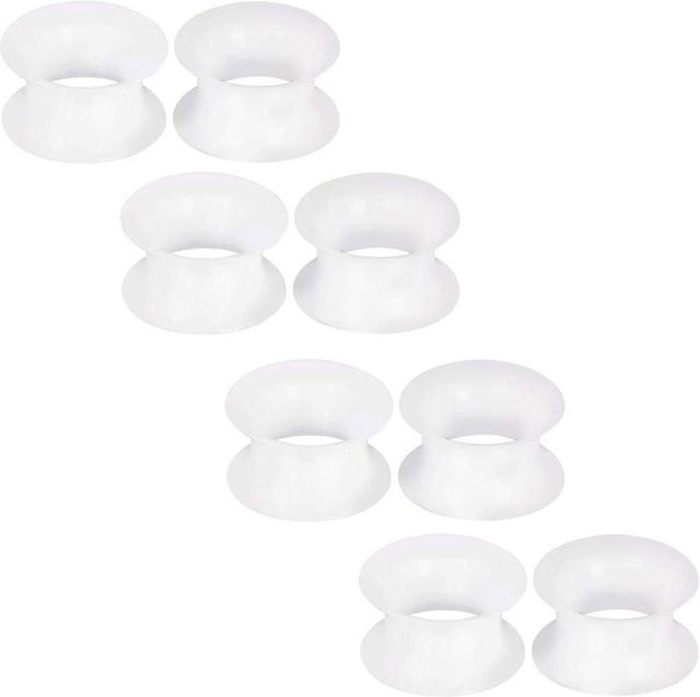 Jewelry And Kimono Accessories YULIN Ohrringe Set, Silikon, Schwarz Weiß Klar, 3mm-38mm - Bild 1