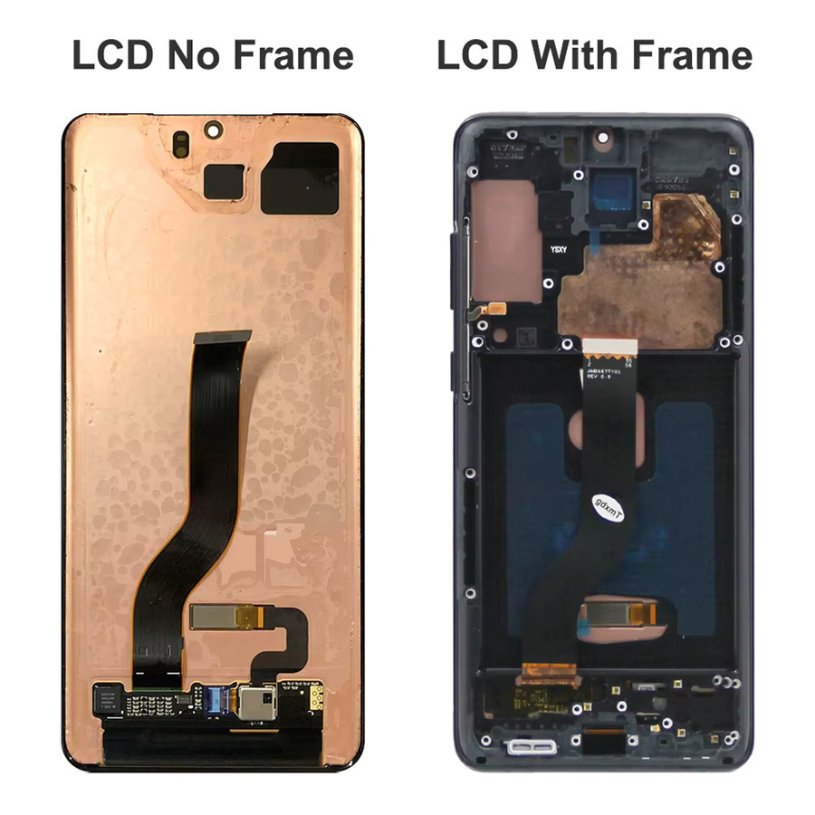 Samsung S20 Plus AMOLED Display mit Touchscreen Digitizer und Rahmen in Schwarz, 6,7 Zoll - Bild 2