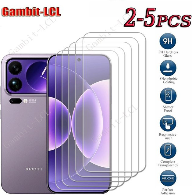 9H HD Gehärtetes Glas Display Schutzfolie für Xiaomi 17 Pro Max, Xiaomi 17 Pro und Xiaomi 17, transparent - Bild 1