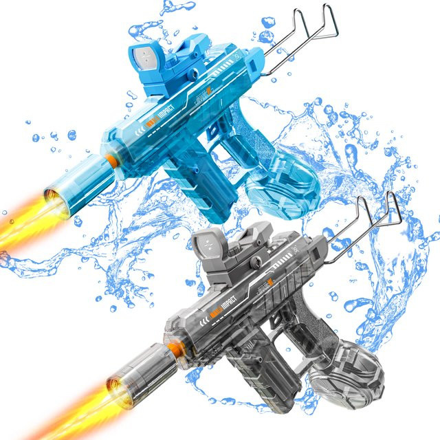 UZI Elektrische Wasserpistole, mit leuchtendem Spielzeug, grau - Bild 1