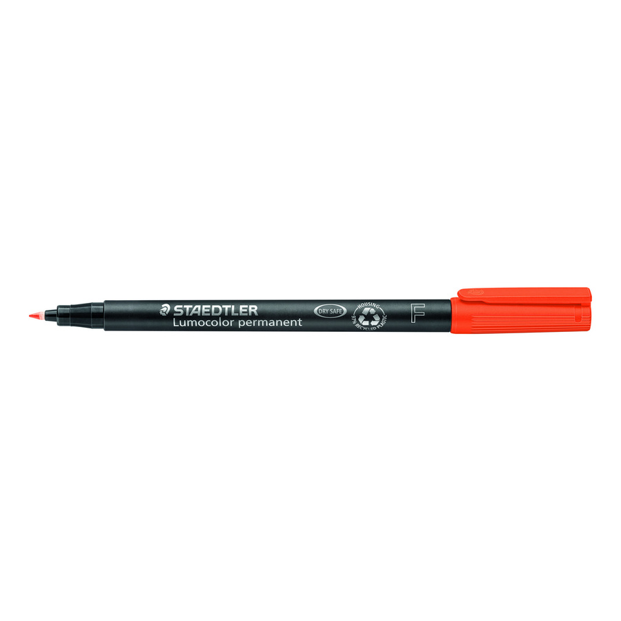 STAEDTLER Lumocolor permanent 318 Folienstift mit feiner Spitze in Orange und Schwarz - Bild 2