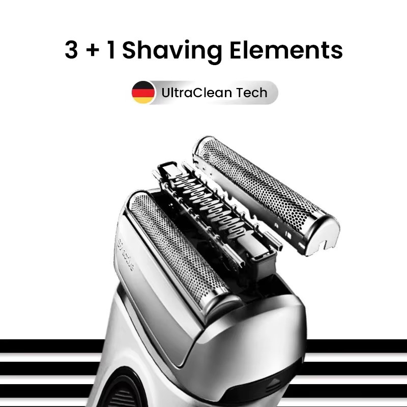 Braun Series 9 Pro Rasierkopf 90 A Folienschneider, Silber, Herren - Bild 6