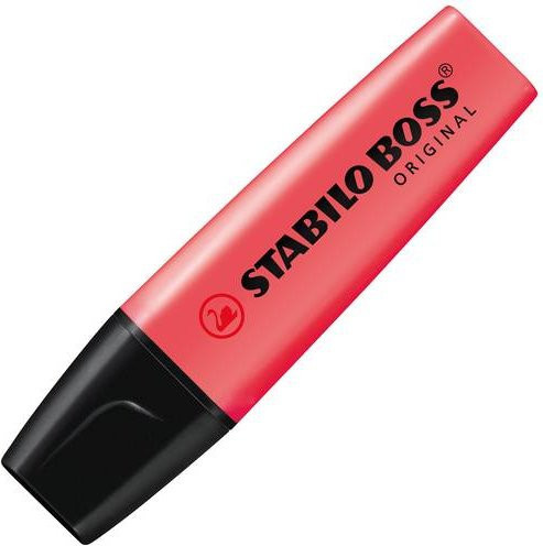 Stabilo BOSS Original Textmarker mit Keilspitze in Rot - Bild 2