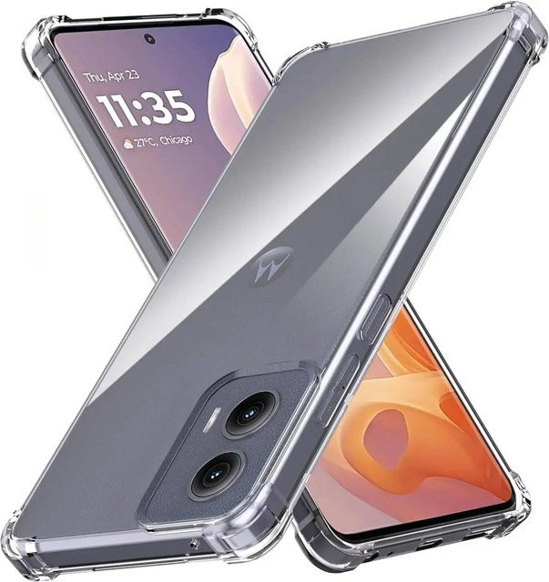 Stoßfeste Airbag TPU Schutzhülle für Motorola Moto Edge 70 Ultra, 70 Fusion+, X70 Air Pro, G77, G67, G57, Power in Transparent - Bild 1