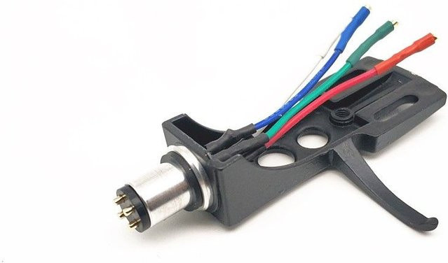 573A Universal Phono Tonabnehmer-Rack Headshell für LP-Vinyl in Schwarz - Bild 1
