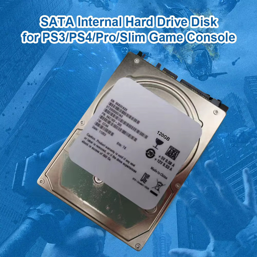 SATA Interne Festplatte HDD für Sony PlayStation PS3 PS4 Pro Slim in Silber, 250 GB - Bild 2
