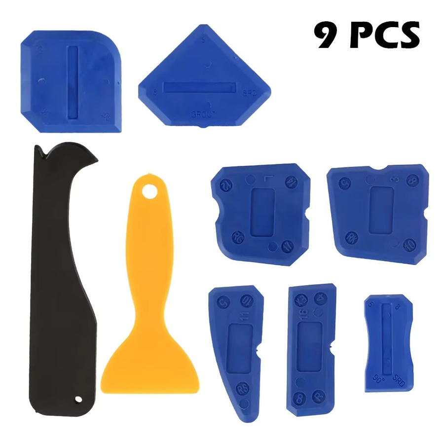Willstar 9-teiliges Dichtungswerkzeug-Set aus Kunststoff mit verschiedenen Formen und Größen für Fugen und Dichtmassen - Bild 5