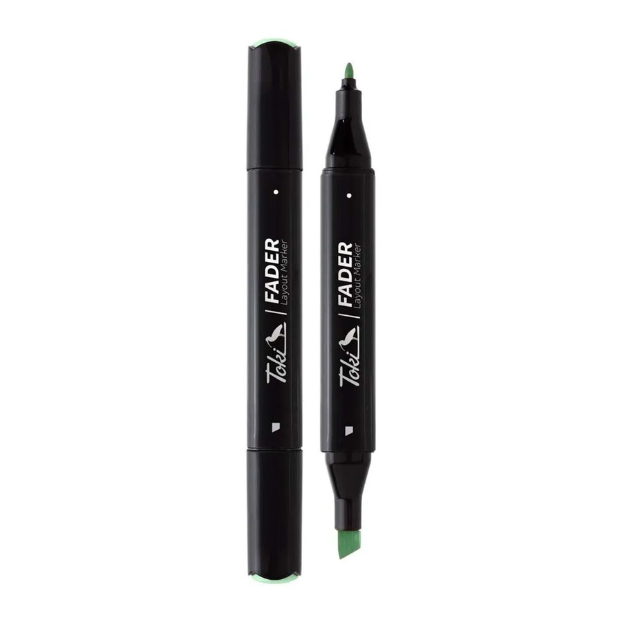 Toki Marker Fader Permanent Marker mit Chisel Tip in 66 Farben inklusive Horizon Green - Bild 2