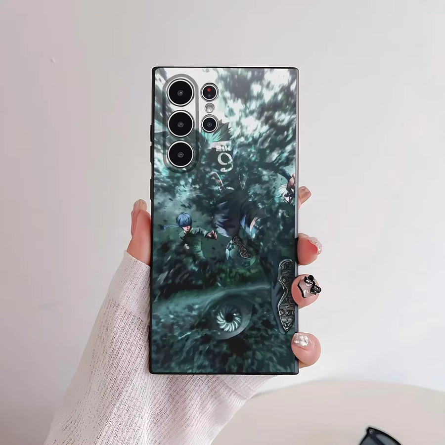 B-BLUE LOCKS S-Seishiro Nagi Handyhülle für Samsung Galaxy S21 S22 S23 S24 S25 Serie FE Plus Ultra, TPU Weichschale, Multicolour - Bild 3