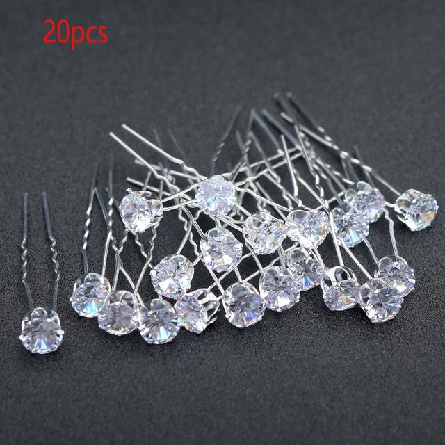 Haarstäbchen U-Form, Strass, Perlen, Damen - Bild 1
