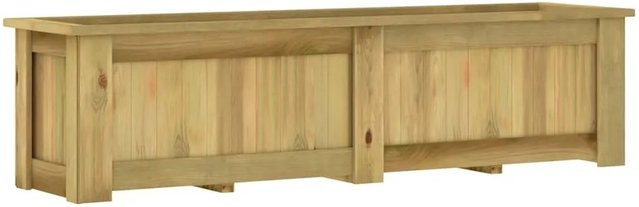 vidaXL Hochbeet aus imprägniertem Kiefernholz in Braun oder Grün, B/T/H: 196 x 50 x 50 cm - Bild 1