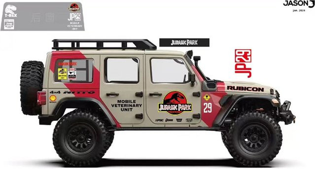 Crobolt 1/7 Mk07 Aufkleber, RC Wrangler Thema, wasserdicht und verschleißfest - Bild 1